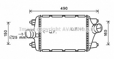 AVA QUALITY COOLING pr4080 -  Интеркулер